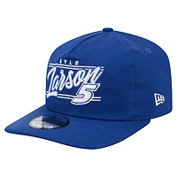 Men's New Era  Blue Kyle Larson Driver Script 19TWENTY Adjustable Hat