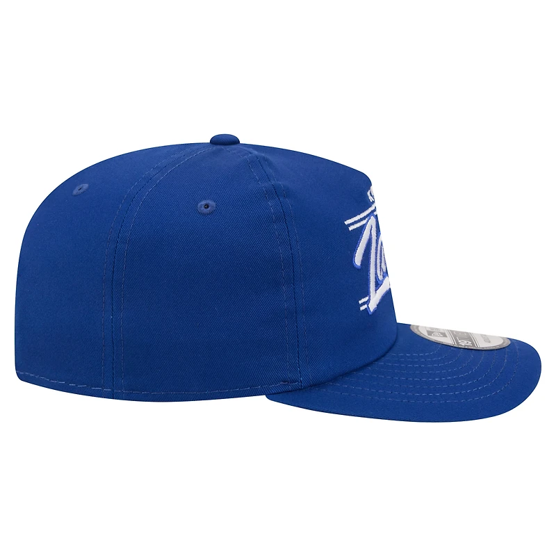 Men's New Era  Blue Kyle Larson Driver Script 19TWENTY Adjustable Hat