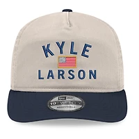 Casquette ajustable New Era kaki/marine Kyle Larson Flag 19TWENTY pour homme
