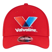 Men's New Era Red Kyle Larson Valvoline 9FORTY M-Crown Adjustable Hat