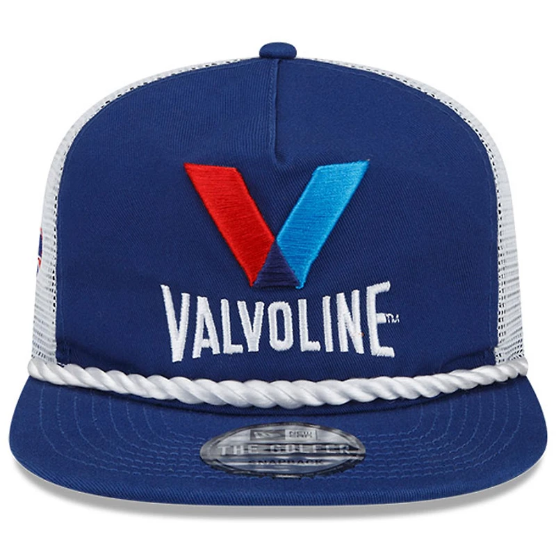 Men's New Era Royal/White Kyle Larson Golfer Snapback Adjustable Hat