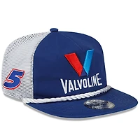 Men's New Era Royal/White Kyle Larson Golfer Snapback Adjustable Hat