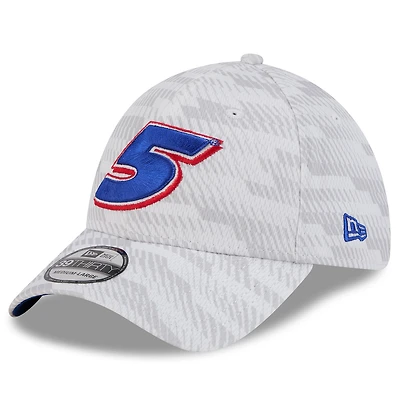 Casquette blanche Kyle Larson 39THIRTY Graded Flex de New Era pour homme