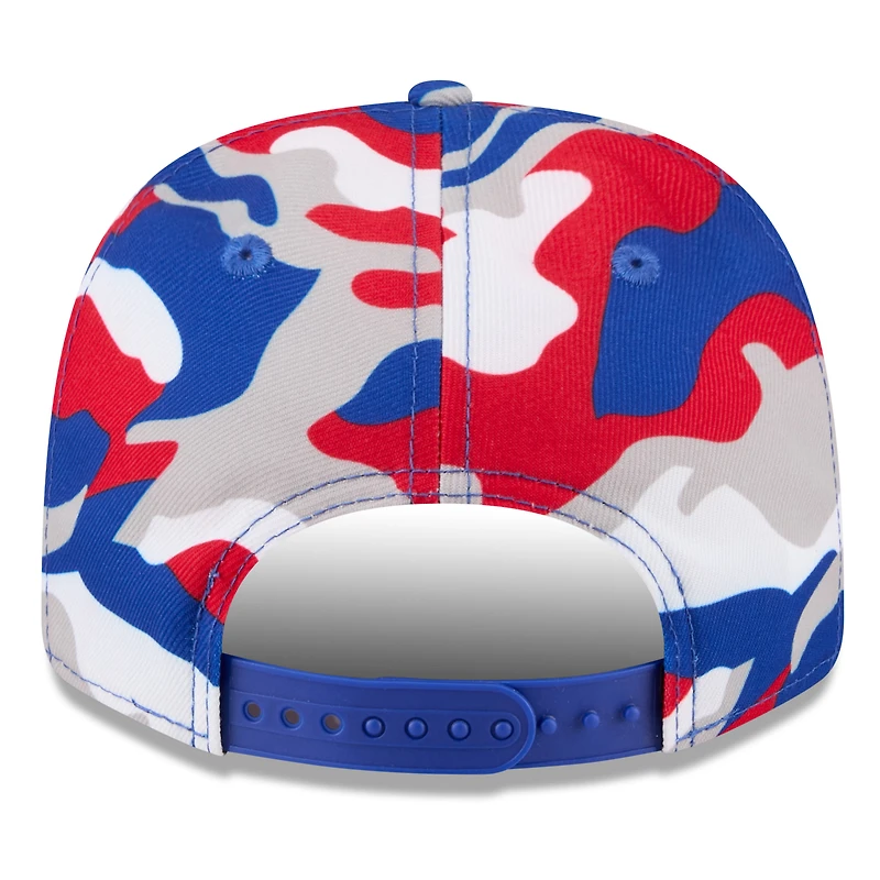 Men's New Era White Kyle Larson Patriotic Camo 9SEVENTY Stretch-Snap Hat