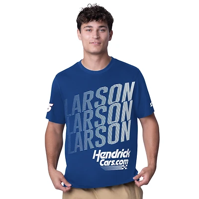 Men's Starter  Blue Kyle Larson Hendrickcars.com All Star Extreme T-Shirt
