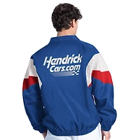 Men's Starter Royal/Red Kyle Larson HendrickCars.com Yard Line Full-Zip Jacket