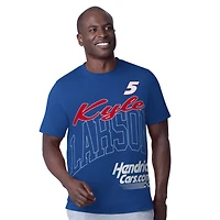 Men's Starter  Royal Kyle Larson Hendrickcars.com Extreme Hands Off T-Shirt