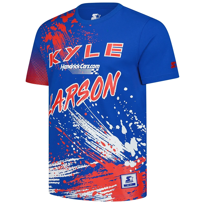T-shirt Touchdown Extreme pour homme de la collection Starter Royal Kyle Larson