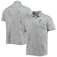 Men's Tommy Bahama Gray Kyle Larson Miramar Blooms Polo