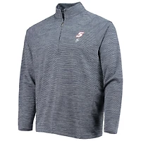 Men's Tommy Bahama Navy Kyle Larson Play Action Raglan Half-Zip Jacket