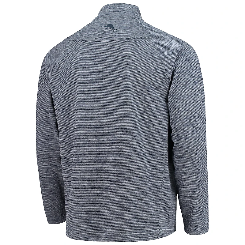 Men's Tommy Bahama Navy Kyle Larson Play Action Raglan Half-Zip Jacket