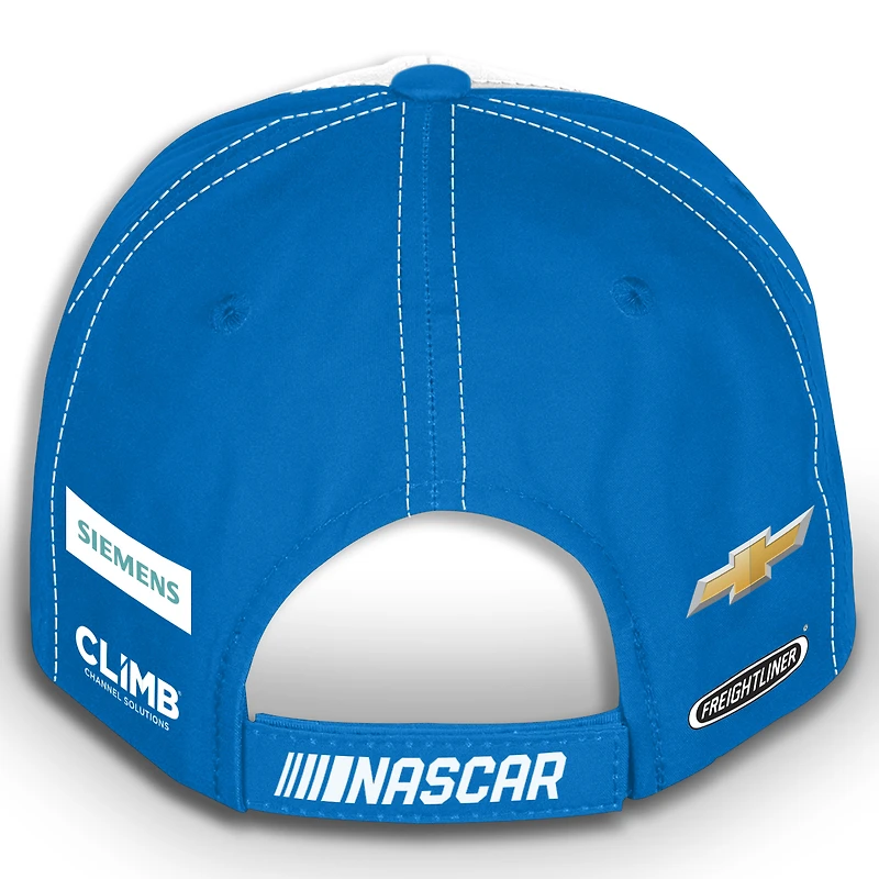 Casquette ajustable unisexe à damier bleu Kyle Larson HendrickCars.com