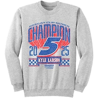 Unisex Hendrick Motorsports Team Collection Heather Gray Kyle Larson 2025 NASCAR Cup Series Champion Sweatshirt