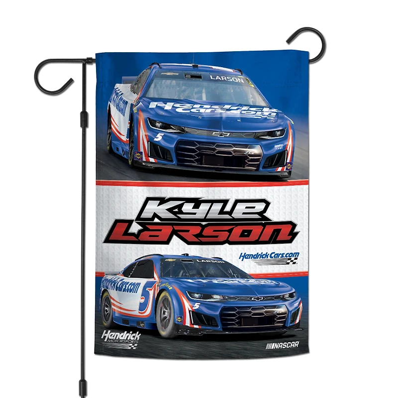 Drapeau de jardin double face WinCraft Kyle Larson 12" x 18"