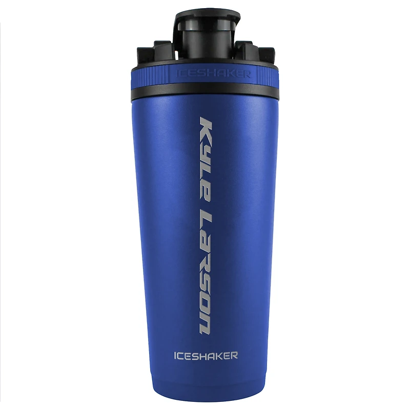 WinCraft Kyle Larson 26oz. Bouteille de mélangeur de shaker à glace en acier inoxydable