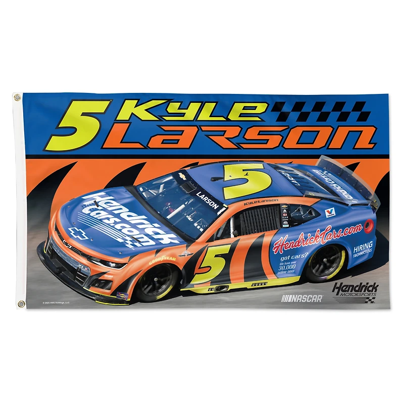 WinCraft Kyle Larson Darlington Throwback One-Sided 3' x 5' Deluxe Flag