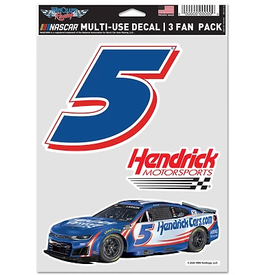 WinCraft Kyle Larson Three-Piece Fan Decal Set