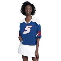 Haut à col en V bleu G-III 4Her par Carl Banks pour femme, modèle Kyle Larson Dream Team.