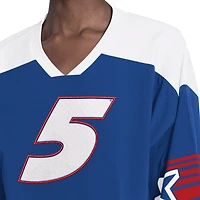 Haut à col en V bleu G-III 4Her par Carl Banks pour femme, modèle Kyle Larson Dream Team.
