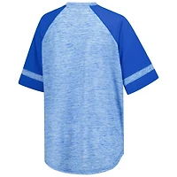 T-shirt à col en V surdimensionné G-III 4Her de Carl Banks Heather Royal Kyle Larson Hall of Fame pour femme