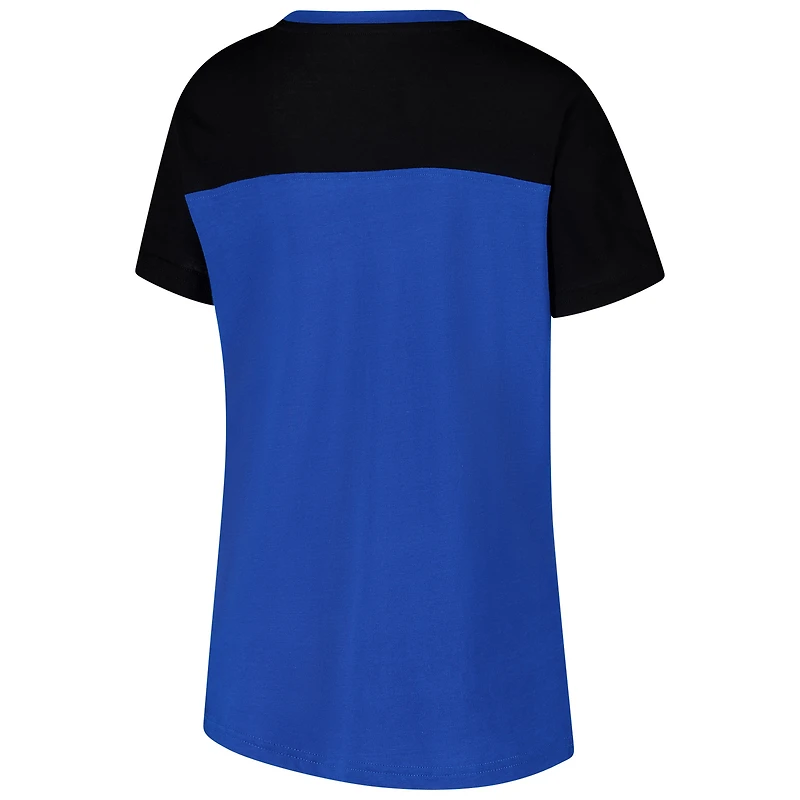 T-shirt à couleurs contrastées G-III 4Her by Carl Banks Royal Kyle Larson Cheer pour femme
