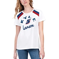 Women's G-III 4Her by Carl Banks White Kyle Larson Score T-Shirt
