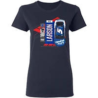 Women's Hendrick Motorsports Team Collection  Navy Kyle Larson Valvoline Car T-Shirt