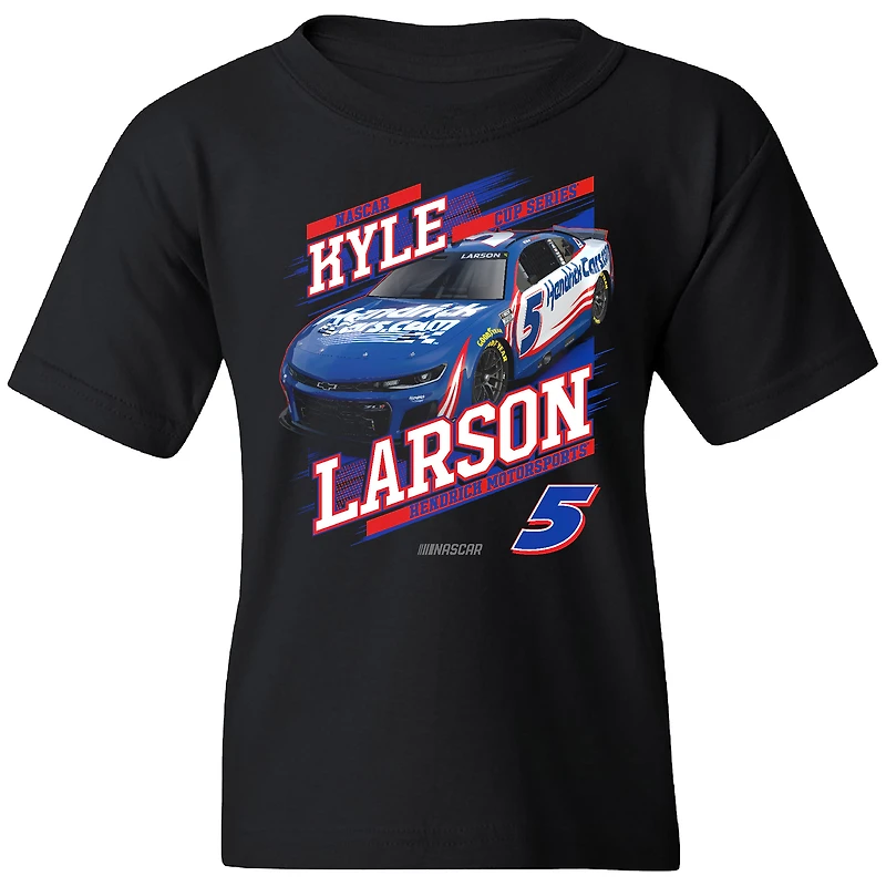 Youth Hendrick Motorsports Team Collection Black Kyle Larson HendrickCars.com Car T-Shirt
