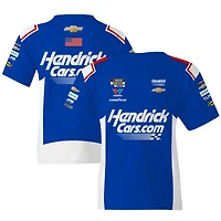 T-shirt bleu Kyle Larson HendrickCars.com pour jeunes de l'équipe Hendrick Motorsports