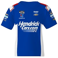 T-shirt bleu Kyle Larson HendrickCars.com pour jeunes de l'équipe Hendrick Motorsports