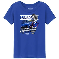 T-shirt de la collection Hendrick Motorsports Team pour jeunes, modèle Royal Kyle Larson, champion NASCAR Cup Series 2025