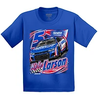 T-shirt de la collection pour jeunes Hendrick Motorsports Team Royal Kyle Larson Car