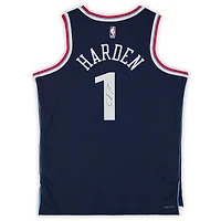 Maillot Swingman Nike Icon Edition bleu marine dédicacé par James Harden des LA Clippers