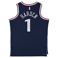 James Harden LA Clippers Autographed Navy Nike Icon Edition Swingman Jersey