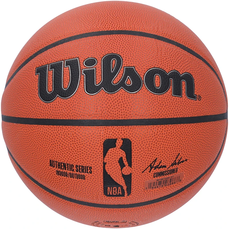 Ballon de basket-ball d'intérieur/extérieur Wilson Authentic Series autographié par James Harden LA Clippers