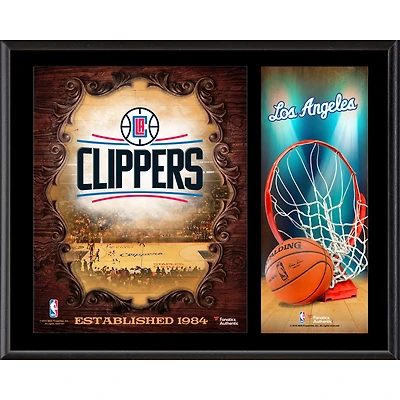 LA Clippers 12'' x 15'' Sublimated Team Logo Plaque