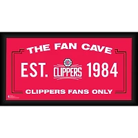 LA Clippers Framed 10" x 20" Fan Cave Collage