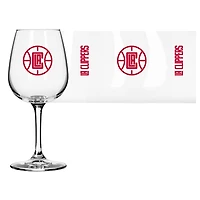 Verre à vin à pied avec logo LA Clippers de 12 oz