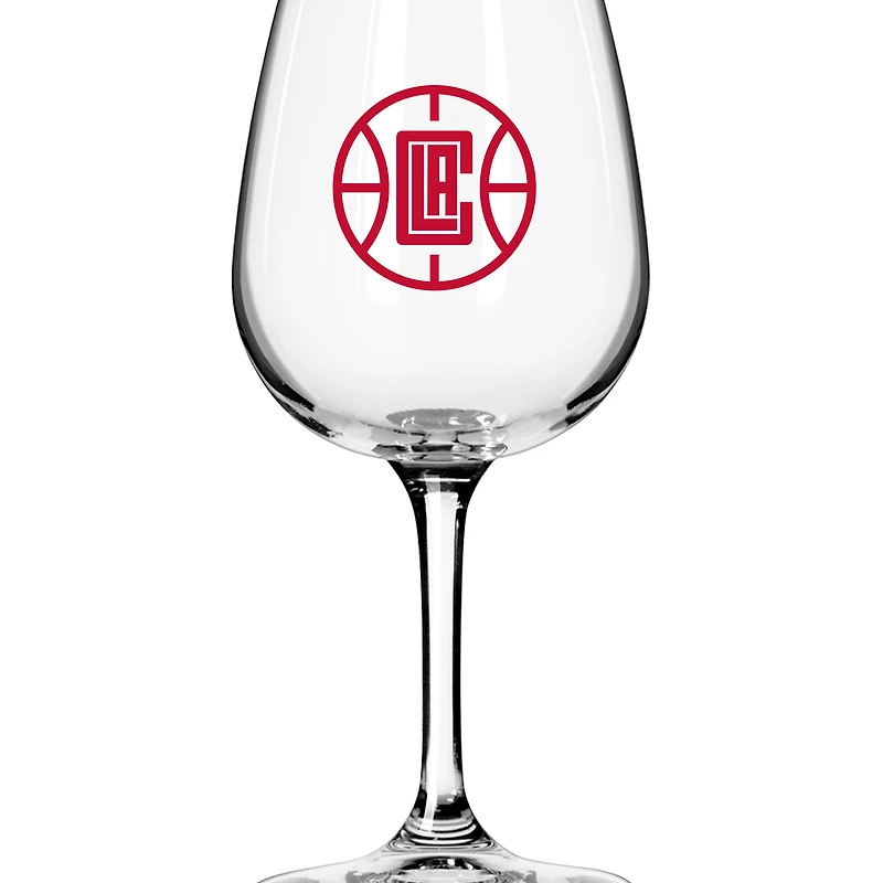 Verre à vin à pied avec logo LA Clippers de 12 oz