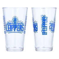 LA Clippers Two-Pack 16oz. Pint Glass Set