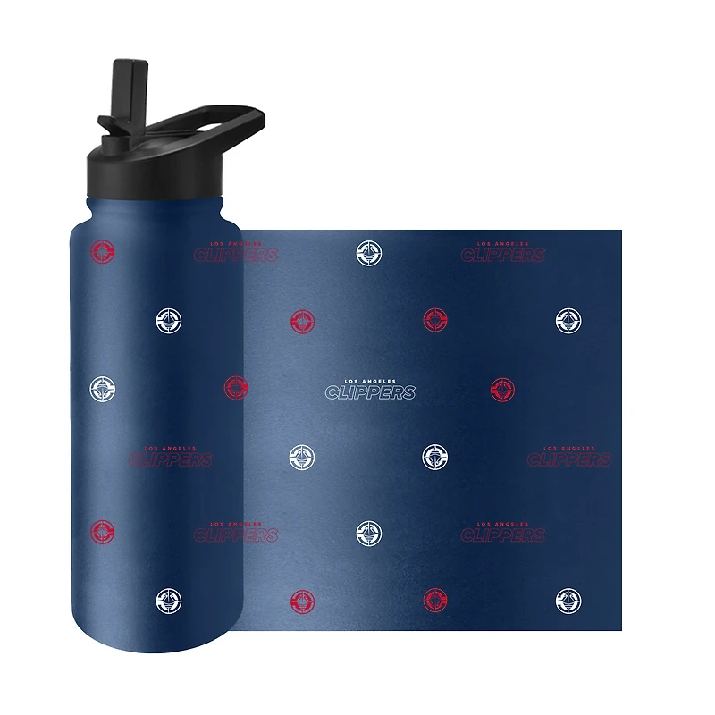 Bouteille de 34 oz (994 ml) « Steep and Repeat Quencher » de Logo Brands LA Clippers