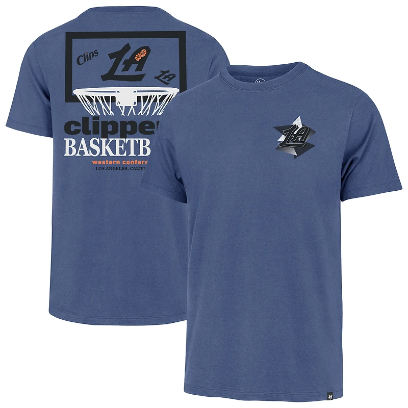 T-shirt bleu LA Clippers City Edition '47 pour homme avec panneau arrière