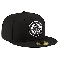 NWE CLIPRS BLACK NEW NBA AND WHITE STK 59FIFTY HATMENHIC