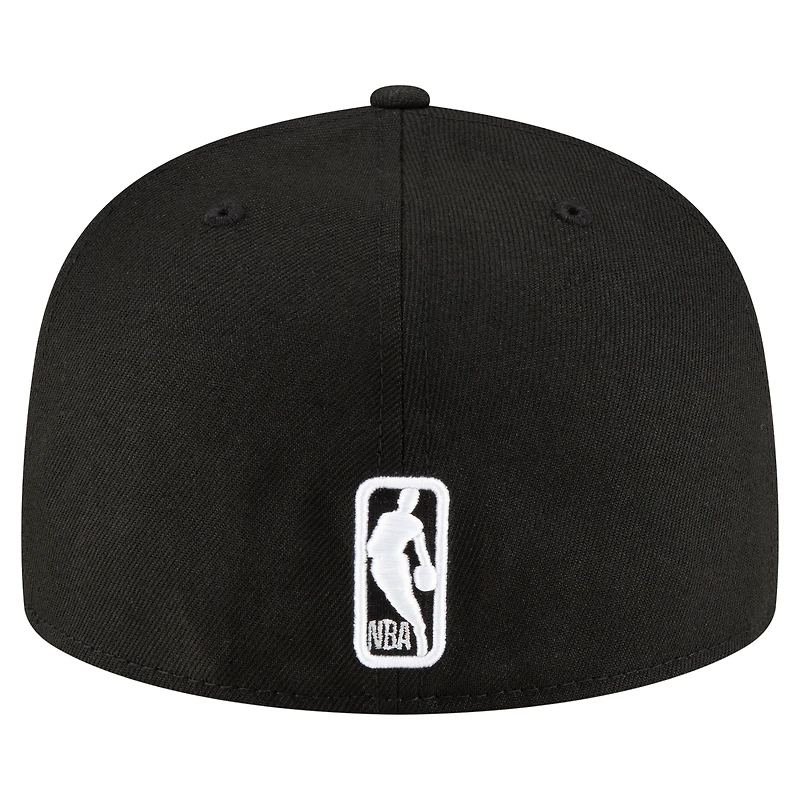 NWE CLIPRS BLACK NEW NBA AND WHITE STK 59FIFTY HATMENHIC