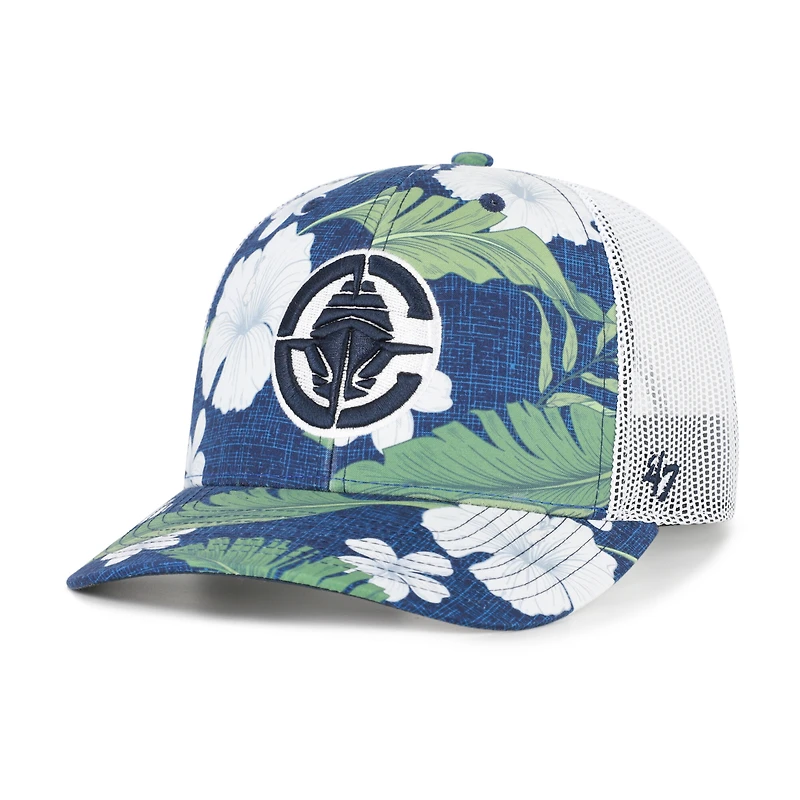 Casquette trucker ajustable pour homme, modèle 47, bleu marine, LA Clippers, style plage.