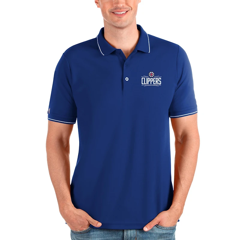 Polo riche Antigua Royal LA Clippers pour hommes