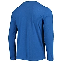 Ensemble de nuit Concepts Sport noir/bleu roi LA Clippers pour homme, haut à manches longues et pantalon