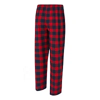 Ensemble t-shirt et pantalon en flanelle Concepts Sport Avondale bleu marine/rouge pour homme