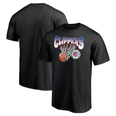 T-shirt noir LA Clippers Balanced Floor Fanatics pour hommes