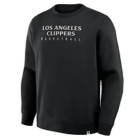 Sweat-shirt Fanatics noir LA Clippers Crossover Collection Defensive Rotation Drill Premium pour homme